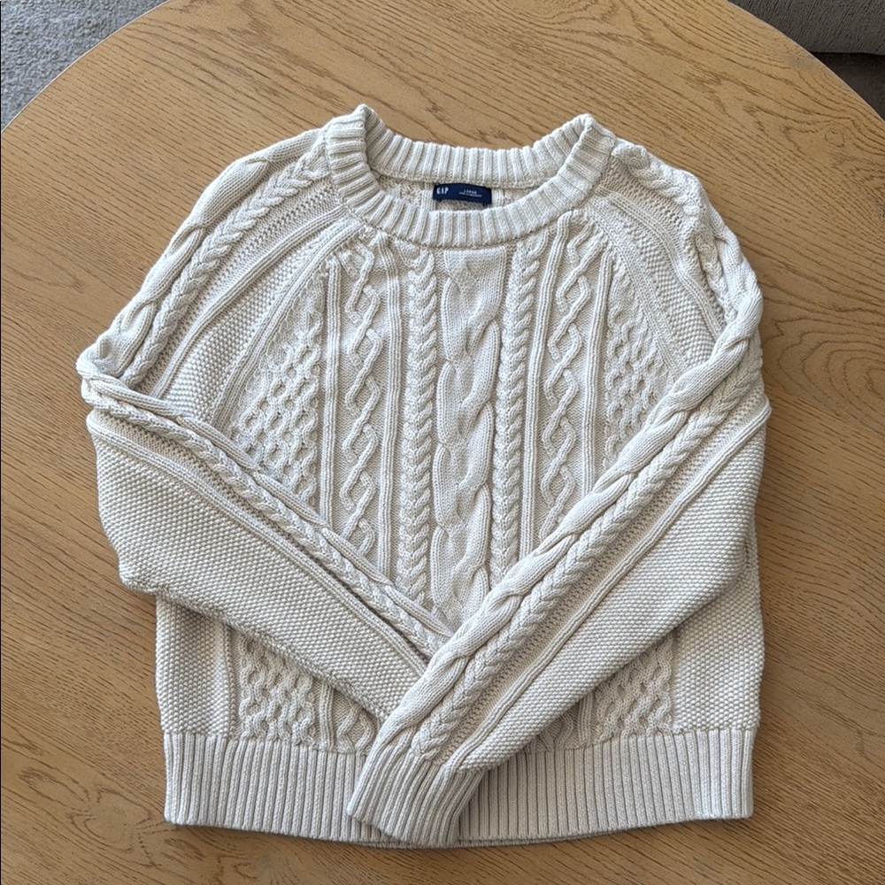 Cable Knit Cream Sweater